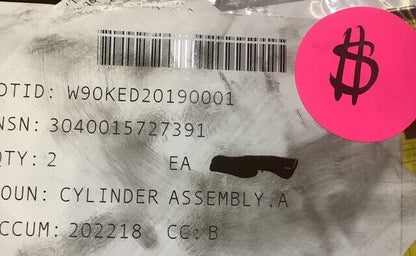 GENUINE FMTV MFR 19207-12505529 LINE ACTUATING CYLINDER ASSEMBLY 20" L 3" D