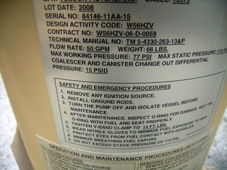 Aircraft Liquid Fuel NSN 4330-01-483-1068 - photo 3