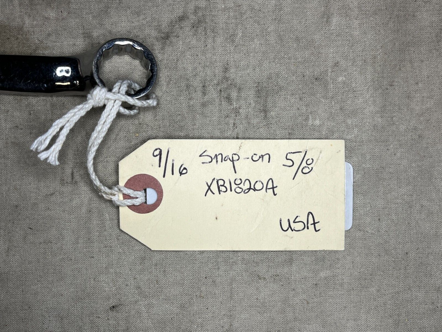 SNAP ON TOOLS XB1820A 9/16" X 5/8" BOX END WRENCH AS954 5120-01-349-1386 NOS