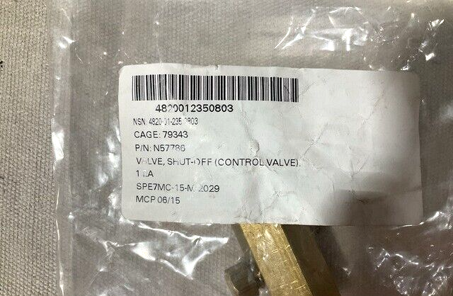 FORRESTAL CLASS CV DELTROL PNEU-TROL F20B BALL VALVE A57786 4820-01-235-0803