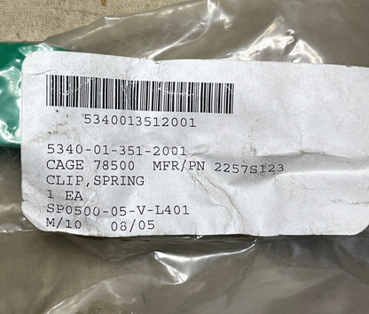 NEW MILITARY MRAP- M-ATV 2257S123 SPRING TENSION CLIP 7HB338 5340-01-351-2001