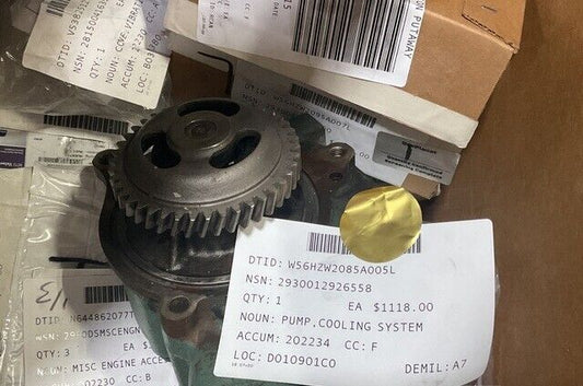 DETROIT DIESEL ENGINES V71, V92 COOLING SYSTEM PUMP 5149380 2930-01-292-6558 NOS