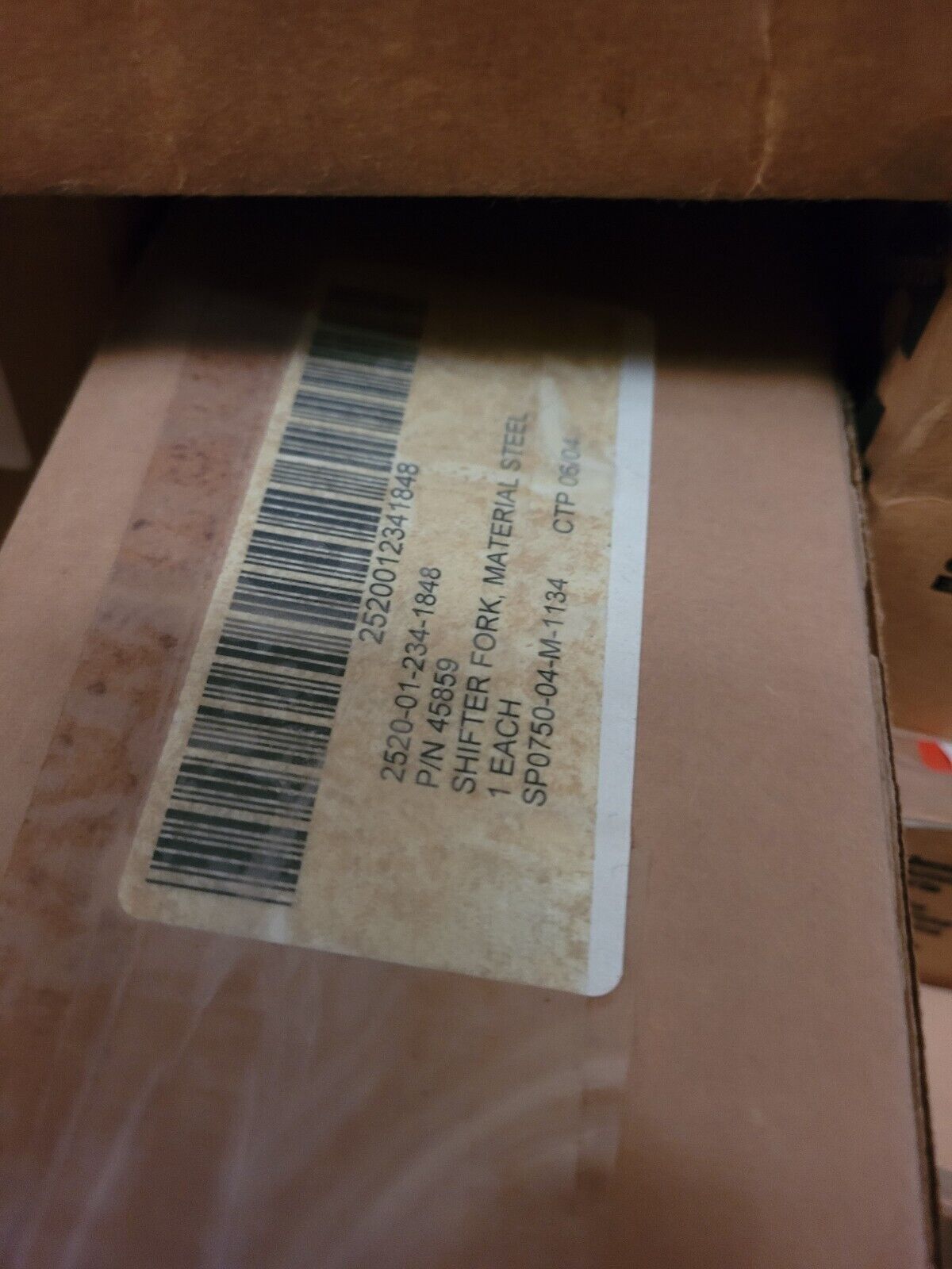 GENUINE DANA 45859 VEHICULAR SHIFTER FORK SHAFT MOUNTED 2520-01-234-1848