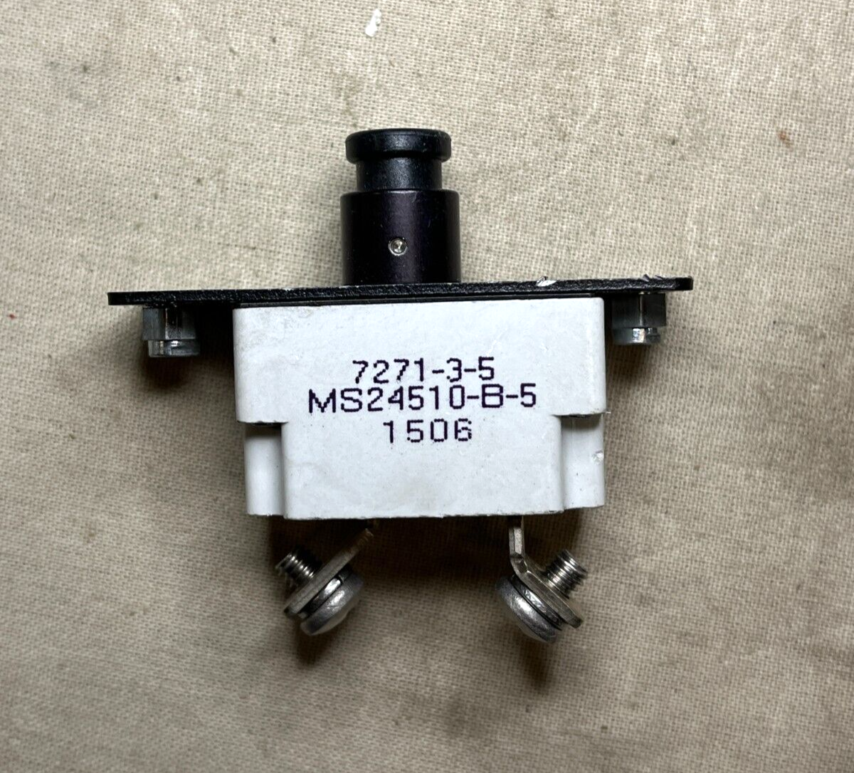 AIRCRAFT C-130 KLIXON MS24510-B-5 5A CIRCUIT BREAKER 7271-3-5 5925-00-625-7817