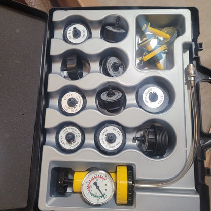 NEW RADIATOR PRESSURE TESTER KIT W/COOLANT PURGE/REFILL ADAPTER 6685-01-549-1942