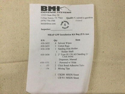 GENUINE MRAP-COUGAR CAT1 BMI A2 700-1510 ERGONOMIC GUNNER SEAT AND RESTRAINT KIT