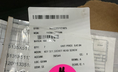 Socket Head Screw Key AWM140CK NSN 5120-01-335-1508 - photo 3
