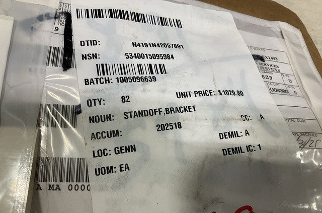 Bracket Standoff Pipe 6395091-21 NSN 5340-01-509-5984 - photo 4