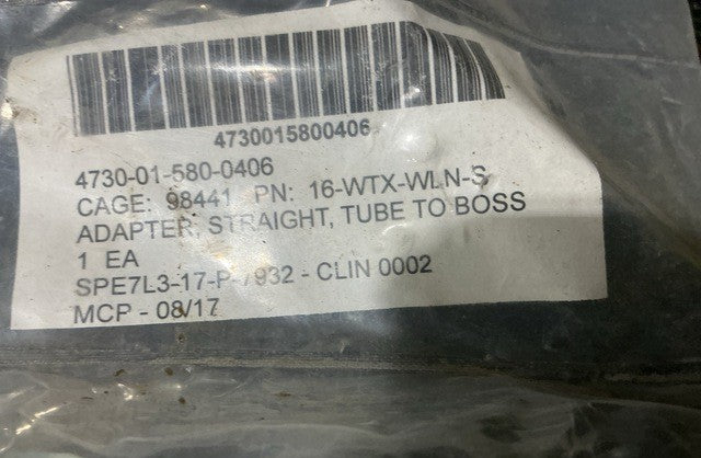 Straight Adapter 16-WTX-WLN-S NSN 4730-01-580-0406 - photo 3