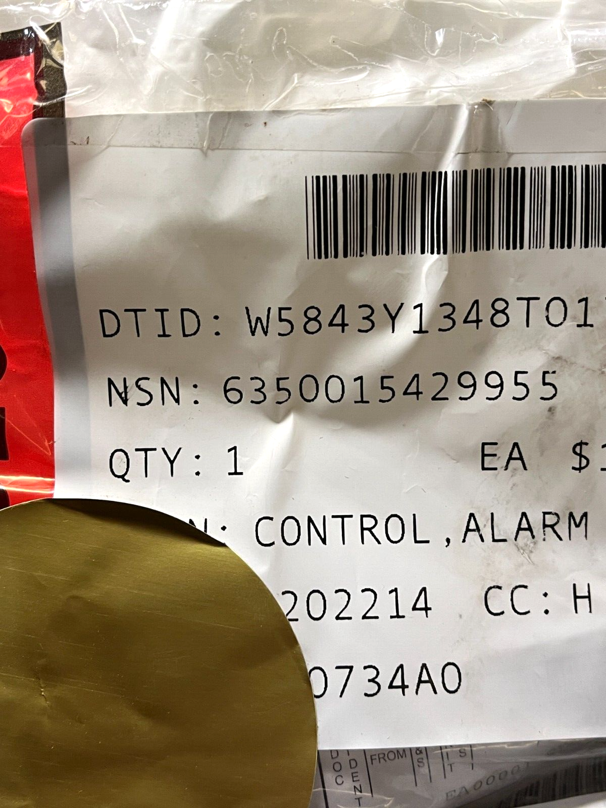 HMMWV, MRAP 421696 6031433 KIDDE DUAL SPECTRUM PM-3MT FIRE SENSOR CONTROL ALARM