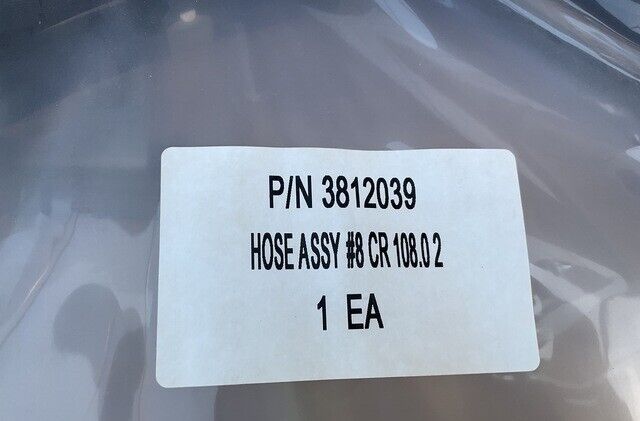 NEW OSHKOSH 3812039 NONMETALLIC HOSE ASSEMBLY 8 CR FOR MRAP-COUGAR ISS 1.0, 105