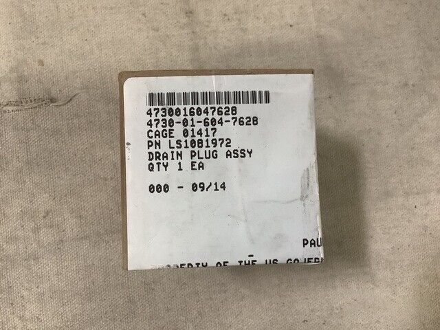 LIGHT ARMORED VEHICLE GENERAL DYNAMICS MAGNETIC PIPE PLUG LS1081972