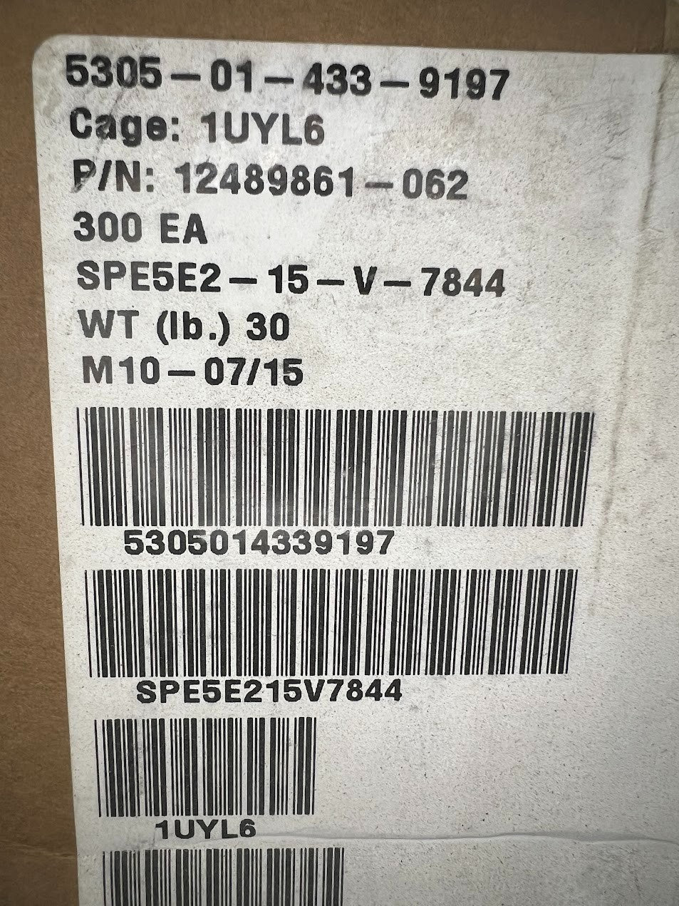 Hexagon Head Cap Screw 12484861-062 NSN 5305-01-433-9197 - photo 8