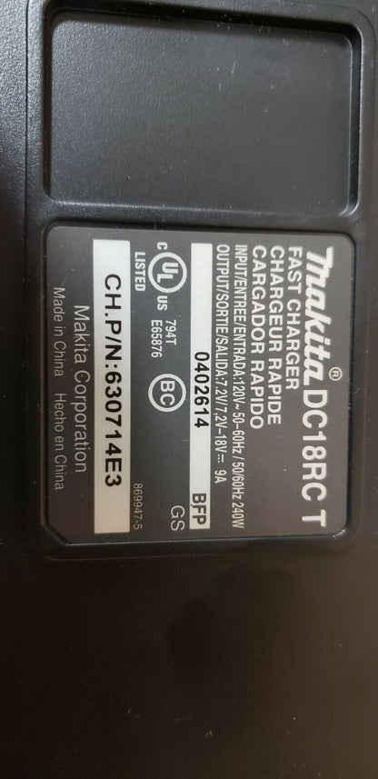 Makita 18V LXT Lithium‑Ion Rapid Optimum Charger DC18RC