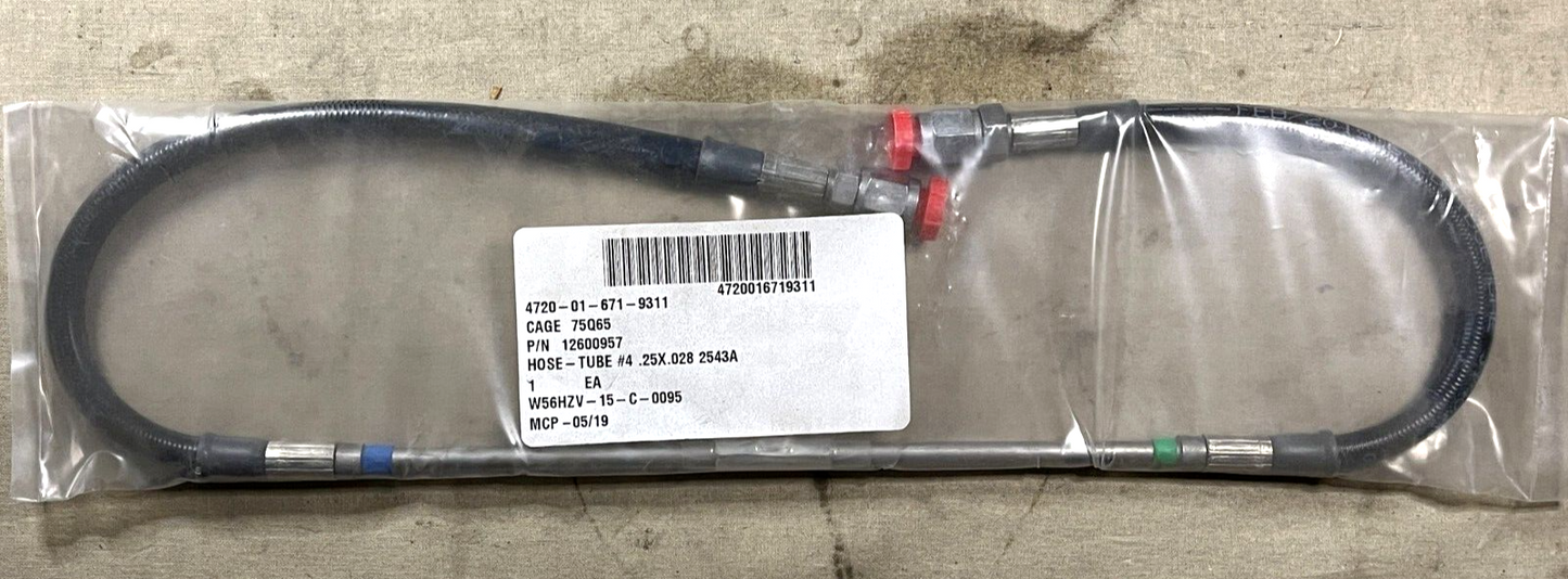 OSHKOSH 12600957 HOSE TUBE NONMETALLIC ASSEMBLY 4720-01-671-9311