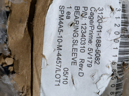 AM General LLC 12340310 Sleeve Bearing - NSN 3120-01-188-5082 - inventory label
