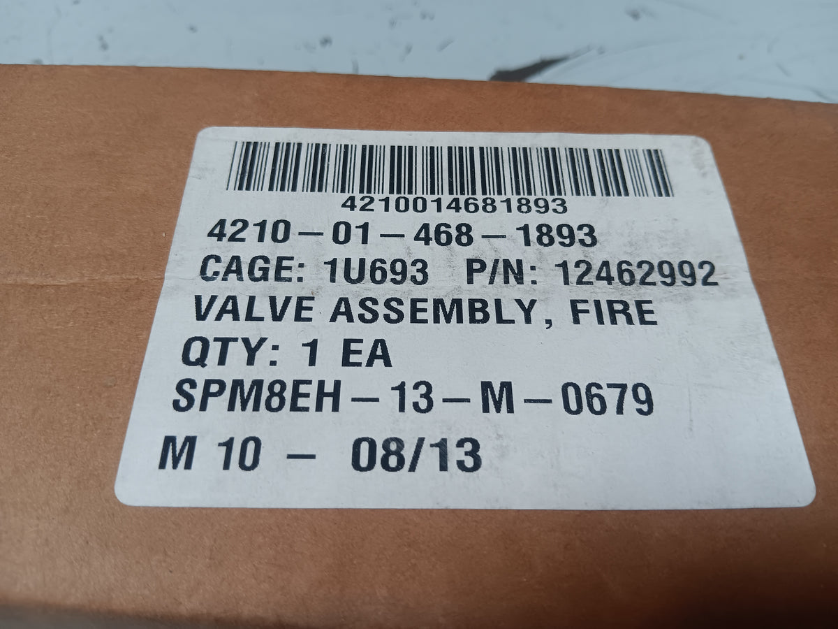 Tyco Fire Products LP 423298 Valve Assembly, Fire - NSN 4210-01-468-1893 - inventory label
