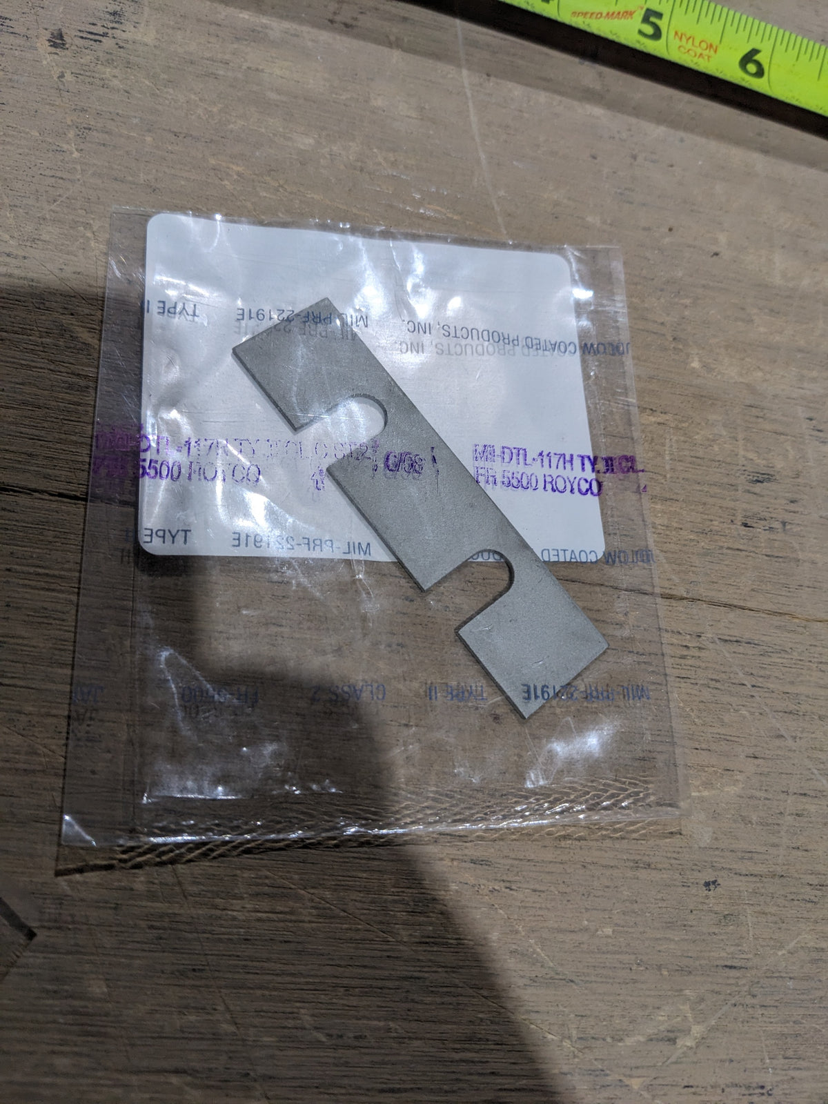 AM General 6030909 Dovetail Shim - NSN 5365-01-555-0821 - photo 1