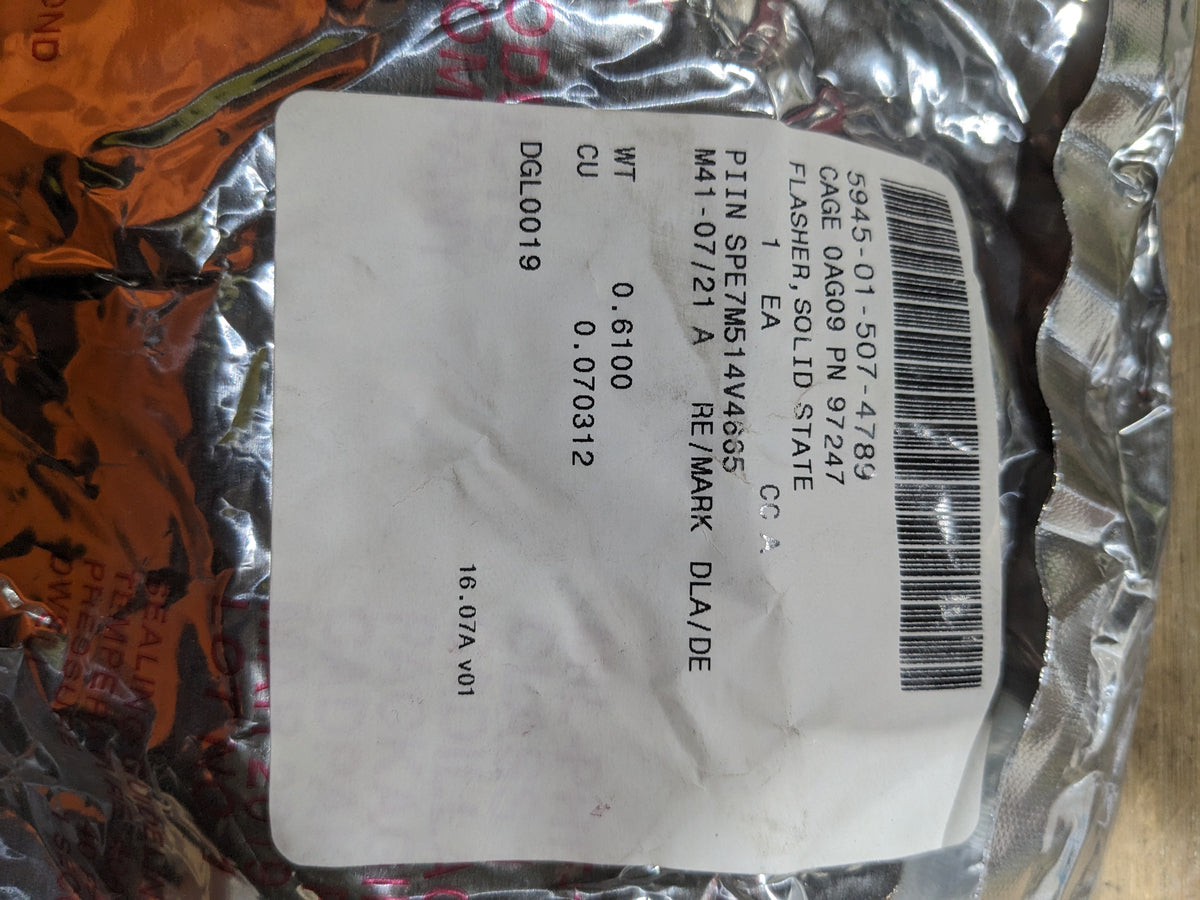 Truck-Lite Co., LLC 97247 Solid State Flasher - NSN 5945-01-507-4789 - inventory label