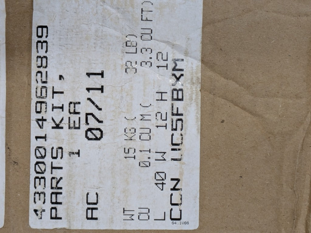 DLA Weapons Support 2590LTST-0016 Parts Kit, Specialized - NSN 2590-01-496-2839 - inventory label