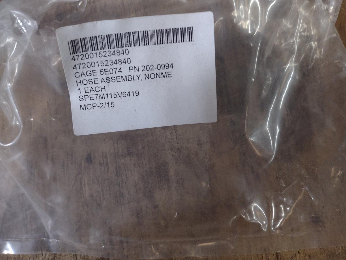 Caterpillar Inc 202-0994 Hose Assembly - NSN 4720-01-523-4840 - inventory label