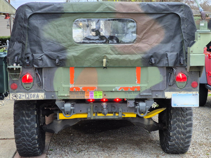 Rebuilt HMMWV, rear view