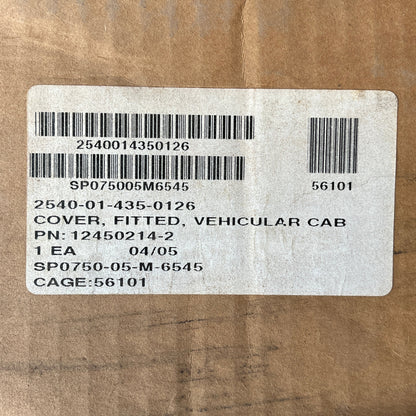 M35A2 TAN VINYL CAB COVER 2540-01-435-0126 123450214-2