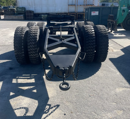 Fifth Wheel Dolly Converter Tandem Axle Dolly 8 Wheels W/ Tongue