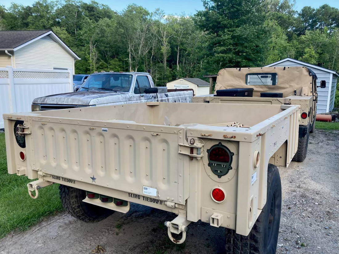 A refurbished cargo trailer.