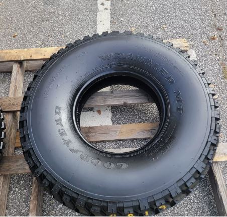 (4) HUMVEE HMMWV TIRE WITH GOODYEAR M998 HUMMER H1 37X12.5X16.5 RADIAL 90-95%