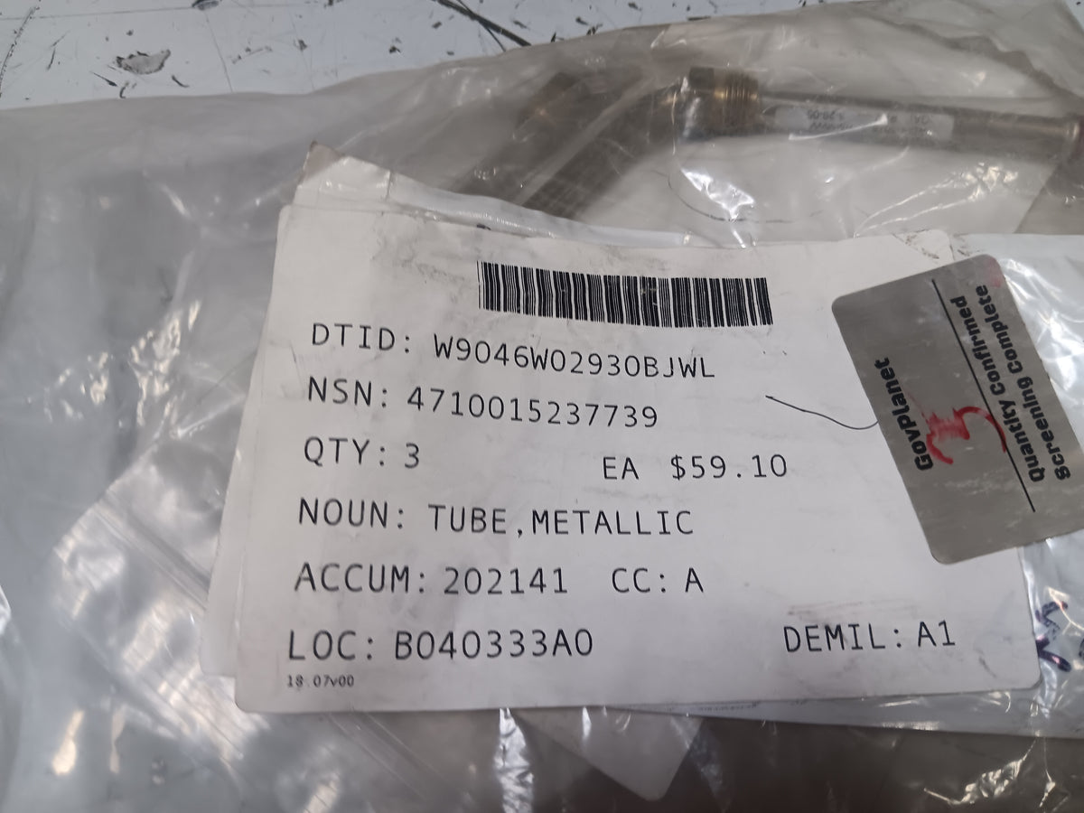 Red Dot RD-4-5878-0P Tube, Metallic - NSN 4710-01-523-7739 - inventory label