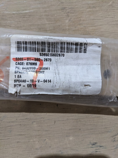AMZ Alabama Inc. 6432699-200M1 Straight Spacer - NSN 5365-01-560-2670 - inventory label