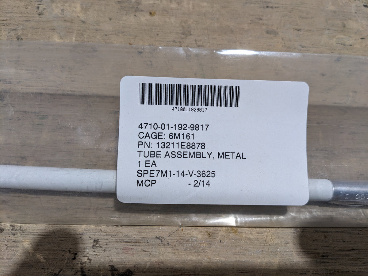 CECOM LR Center 13211E8878 Tube Assembly, Metal - NSN 4710-01-192-9817 - inventory label