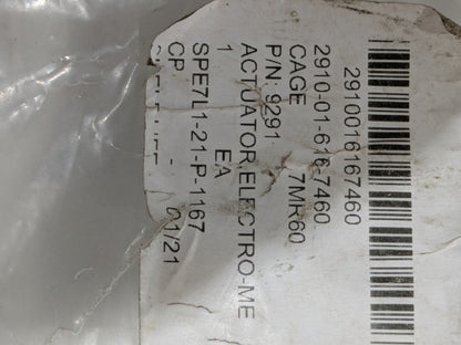Precision Governors LLC 9291 Electro-Mechanical Actuator - NSN 2910-01-616-7460 - inventory label