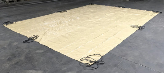 Military Tan 12' x 17' Vehicle Tarpaulin Tarp – NSN 2540-01-330-8062