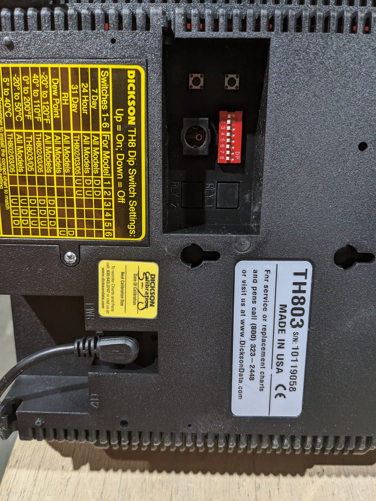 Dickson TH803 Humidity-Temperature Recorder - NSN 6685-01-572-0629 - photo 2