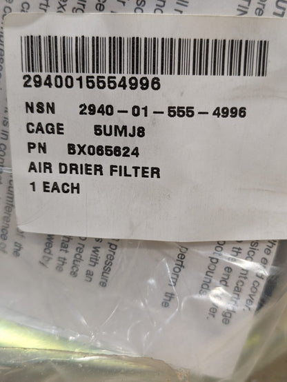 Bendix Commercial Vehicle Systems 065624 Filter Element, Intake - NSN 2940-01-555-4996 - inventory label