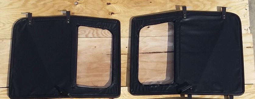 BLACK Soft Door SET Humvee/HMMWV FRONT LH AND RH  M998/M1097/M1123/M1151/M1152/M1165