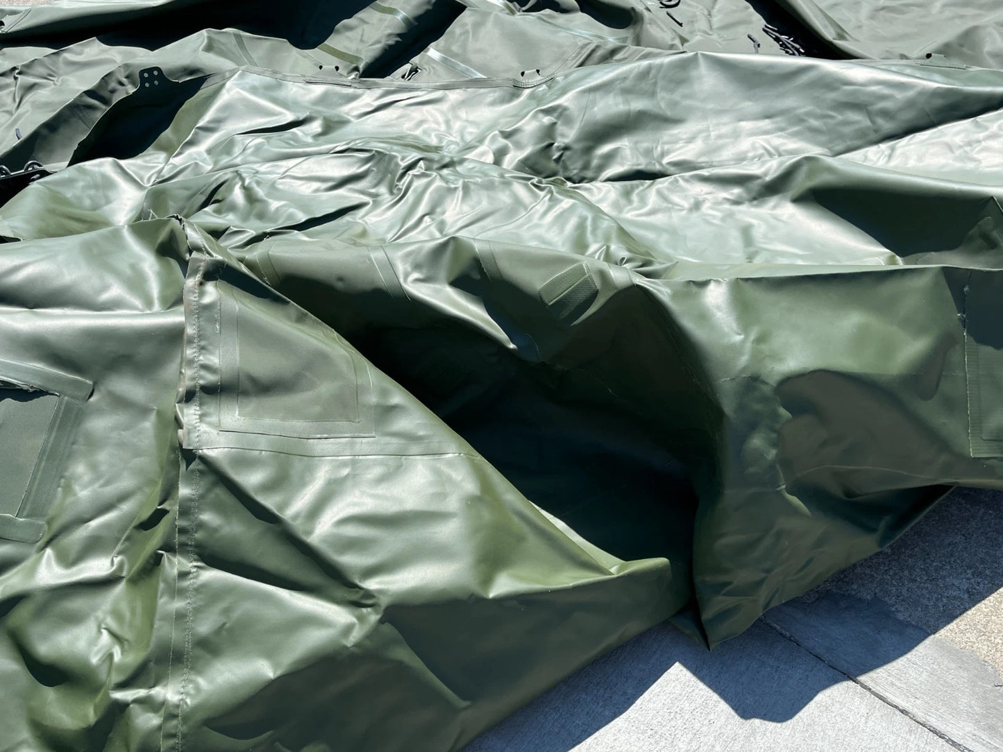 M939 5 TON 6X6 TRUCK GREEN VINYL 14FT CARGO BED COVER 12450243 2540-00-933-8645