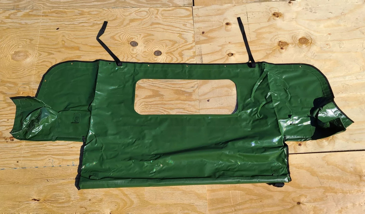 NEW HMMWV M998 4 Man Soft Top GREEN REAR CURTAIN Humvee 12340667