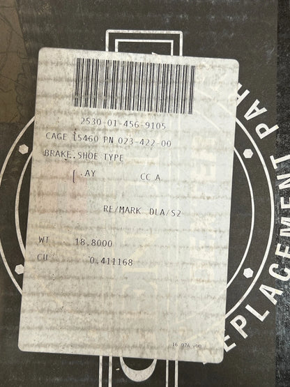 M119A1,105MM HOWITZER 12593001 SHOE TYPE BRAKE ASSY RH 13016037 2530-01-456-9105