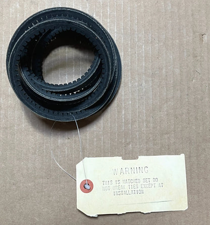 GOODYEAR PARKER-HANNIFIN DIESEL ENGINE MATCHED V-BELT SET 3/8 x 37 MS51065-37-2 3030-00-537-1531