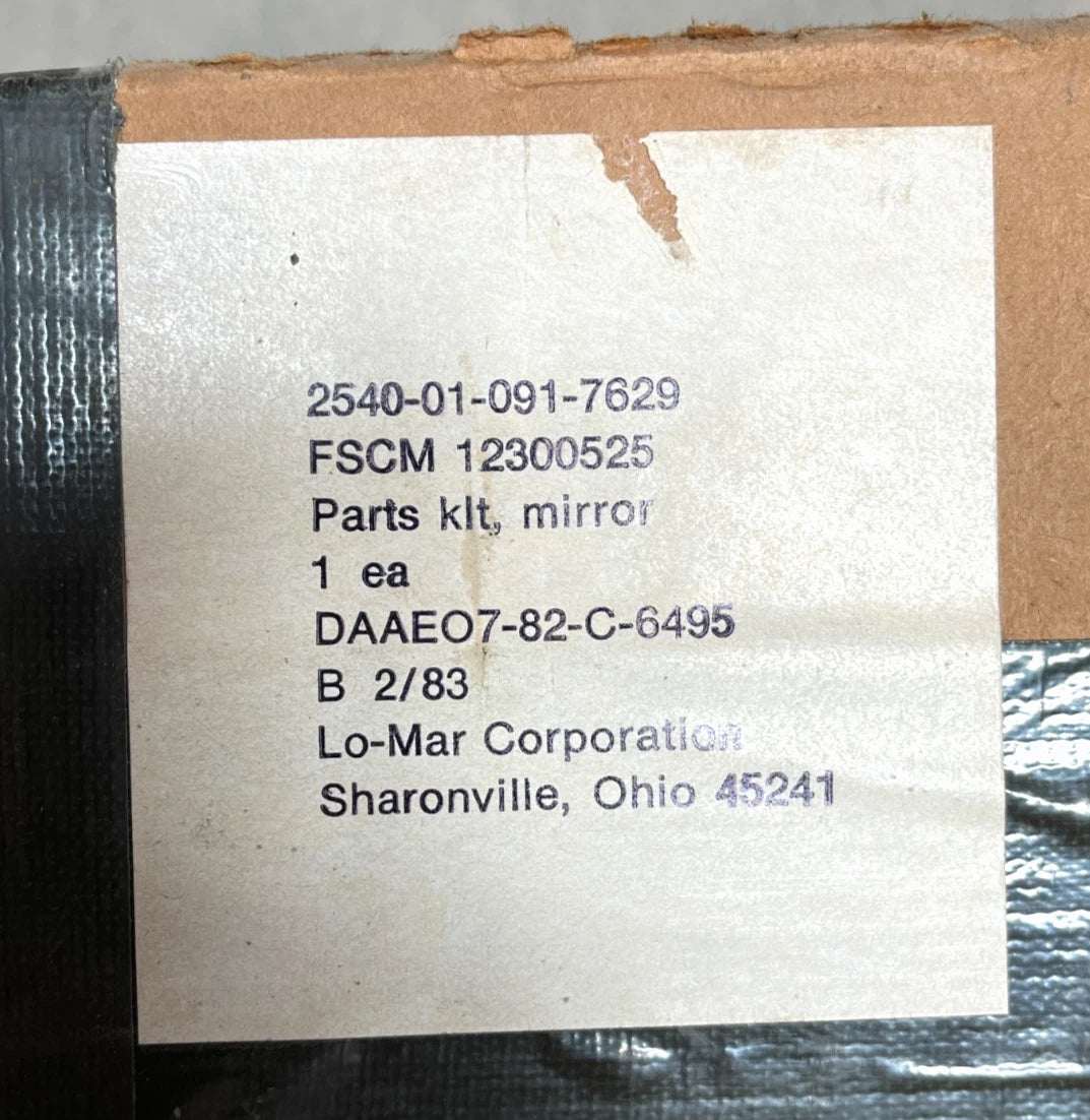 US ARMY MILITARY HEAVY TRUCK MIRROR PARTS KIT 12300525 2540-01-091-7629