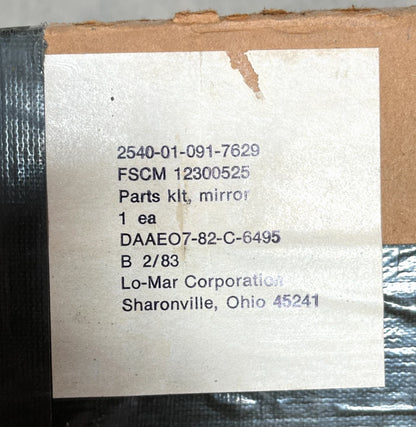 US ARMY MILITARY HEAVY TRUCK MIRROR PARTS KIT 12300525 2540-01-091-7629