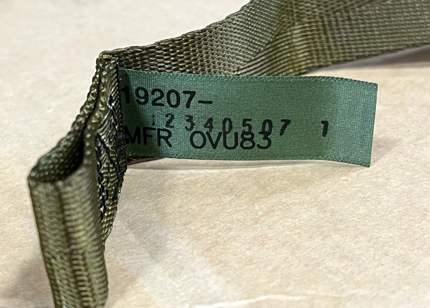 (4) M998 HMMWV HUMVEE STRAP OD GREEN WEBBING STRAP, WEBBING STORAGE RACK MILITARY STRAP