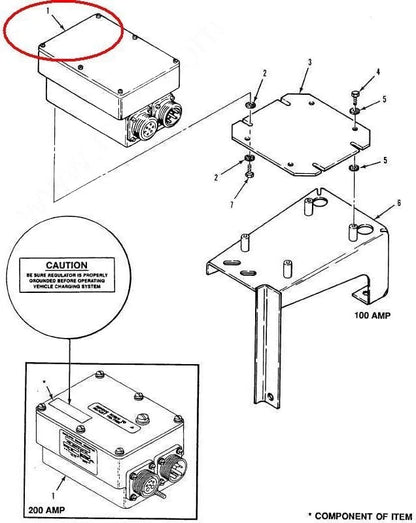 M109 100 Amp Tank Howitzer Voltage Regulator 10947439 2920-00-900-7993