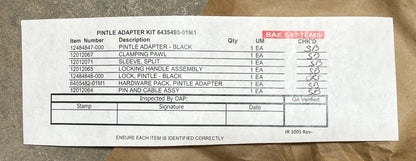 HMMWV M1123 M1114 M998 NOS BAE PINTLE HOOK ADAPTER KIT 13014407