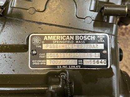 5 Ton LDS 465 Injection Pump M800 5 Ton Military Injection Pump 2910-00-908-6320