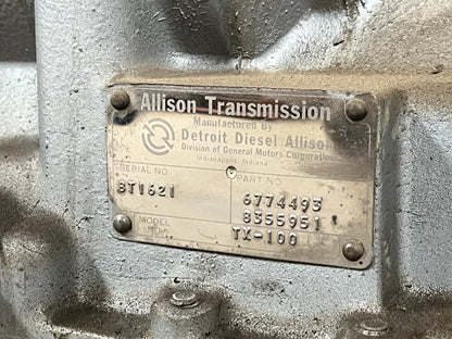 M113A1 APC OVERHAULED TX100-1 TRANSMISSION 677493 / 2520-01-120-2169