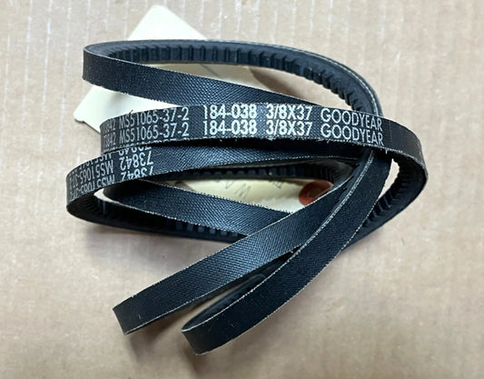 GOODYEAR PARKER-HANNIFIN DIESEL ENGINE MATCHED V-BELT SET 3/8 x 37 MS51065-37-2 3030-00-537-1531